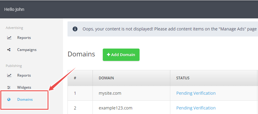 Domains