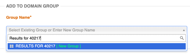 create a domain group in authoritylabs