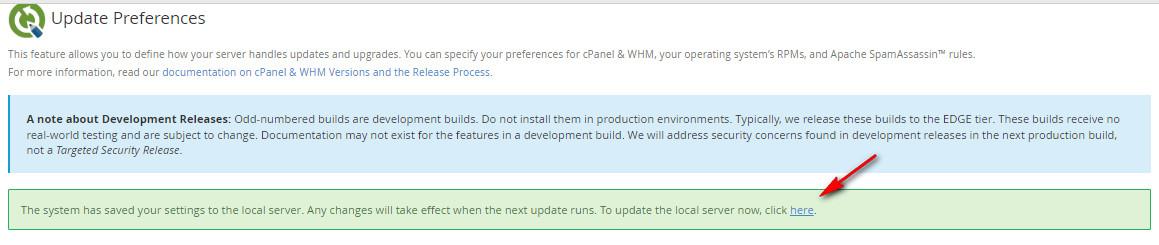 Cara    melakukan   Update  Versi  Cpanel  / WHM  ?  