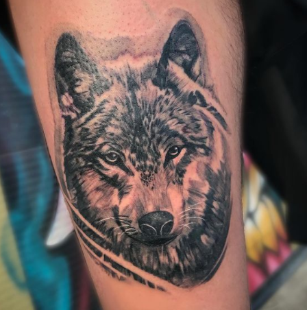 Attractive Alpha Wolf Tattoo