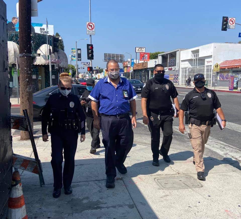 LAPD Walk Melrose