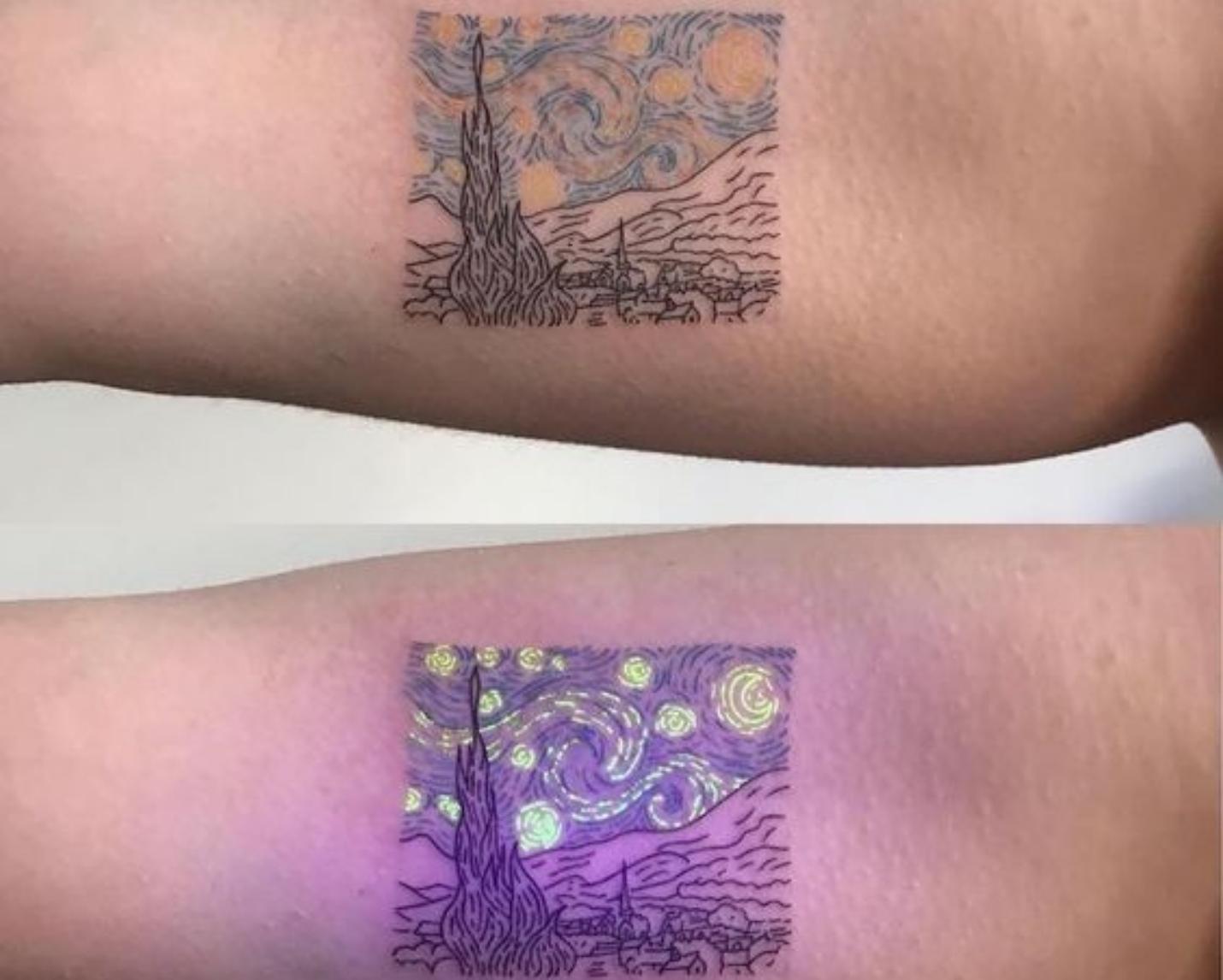 แจก 30 ไอเดียลายสักเรืองแสง (UV Tattoo) สวยเก๋โดดเด่น แม้อยู่ในที่มืด