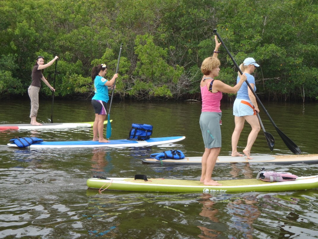 learning to stand up paddle board