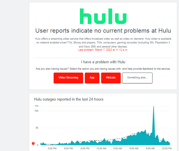Check Hulu Server Status