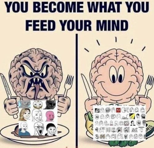 you become what you feed your mind: wojaks vs rage faces | Wojak | Know Your  Meme