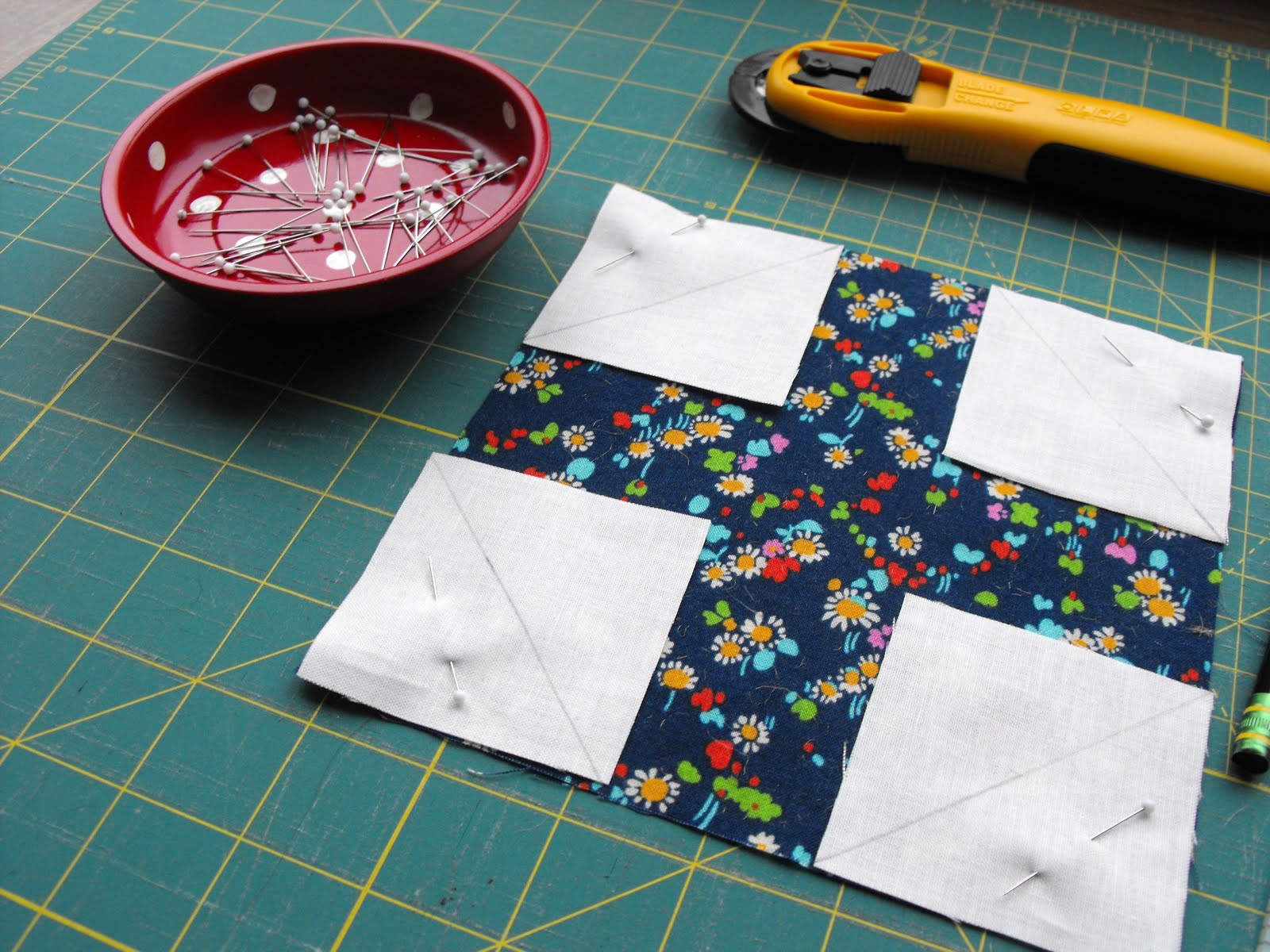 Snowball Quilt Block Tutorial Easy to Follow Instructions