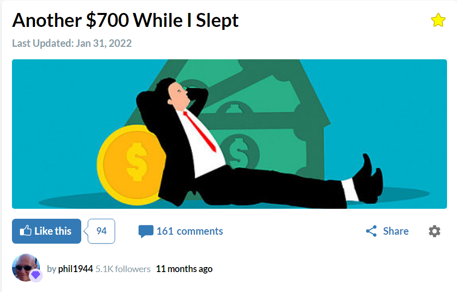 wealthy affiliate success story, $700 while sleeping
