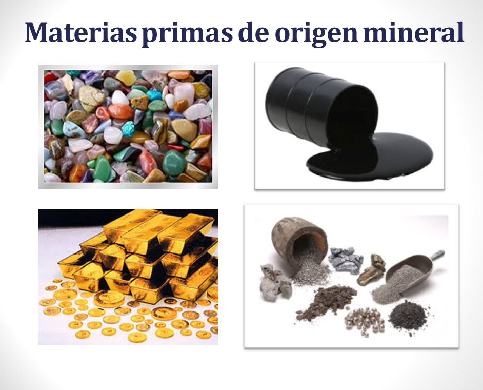 Resultado de imagen de materias primas de origen mineral