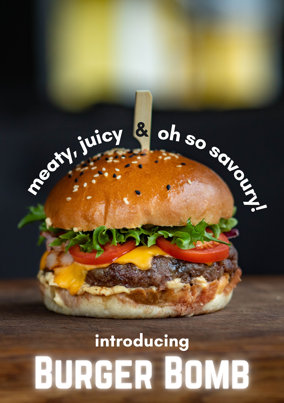 meaty juicy burger idea post