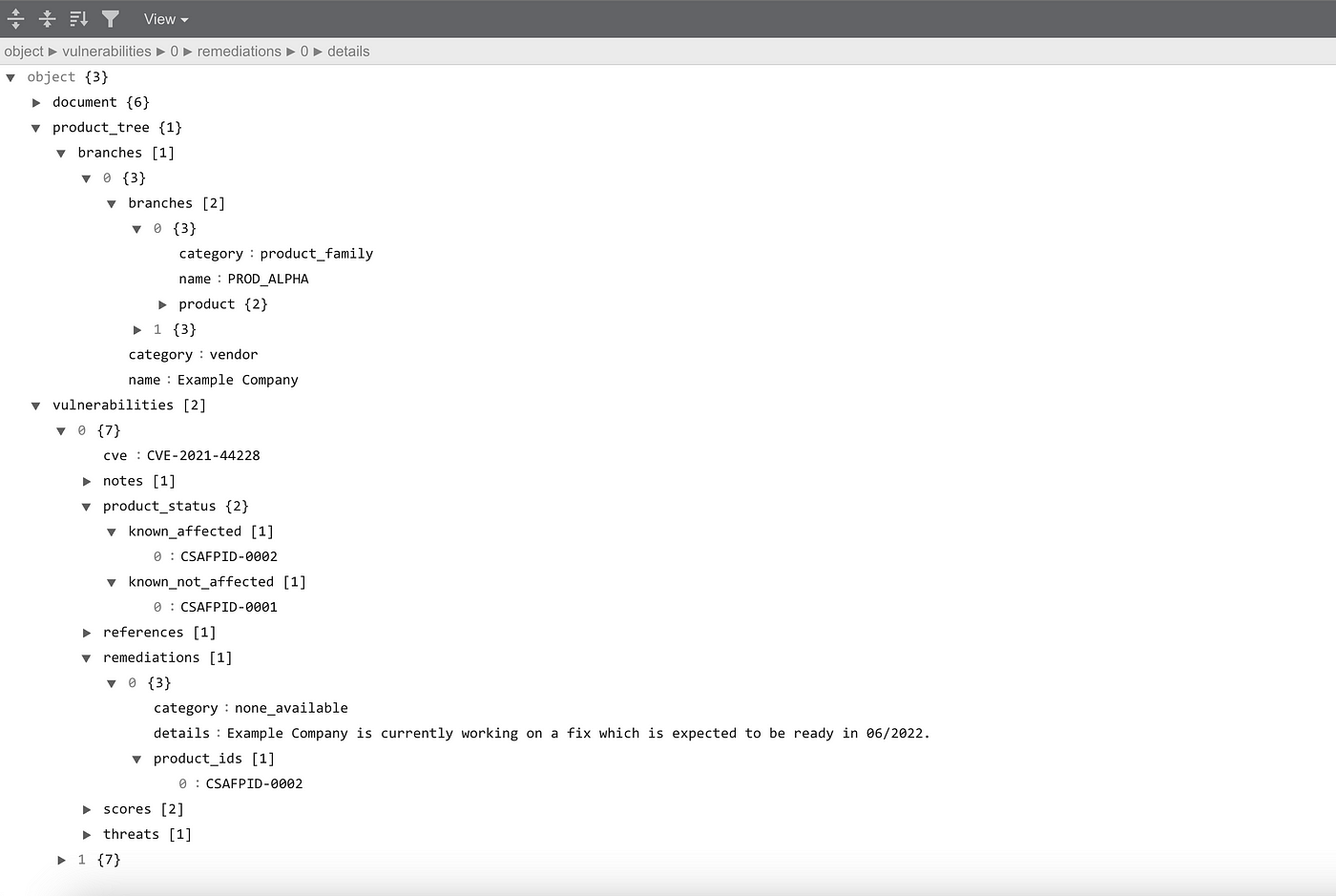 VEX: Single CSAF Document covering Multiple Products, Multiple Vulnerabilities, Multiple Statuses