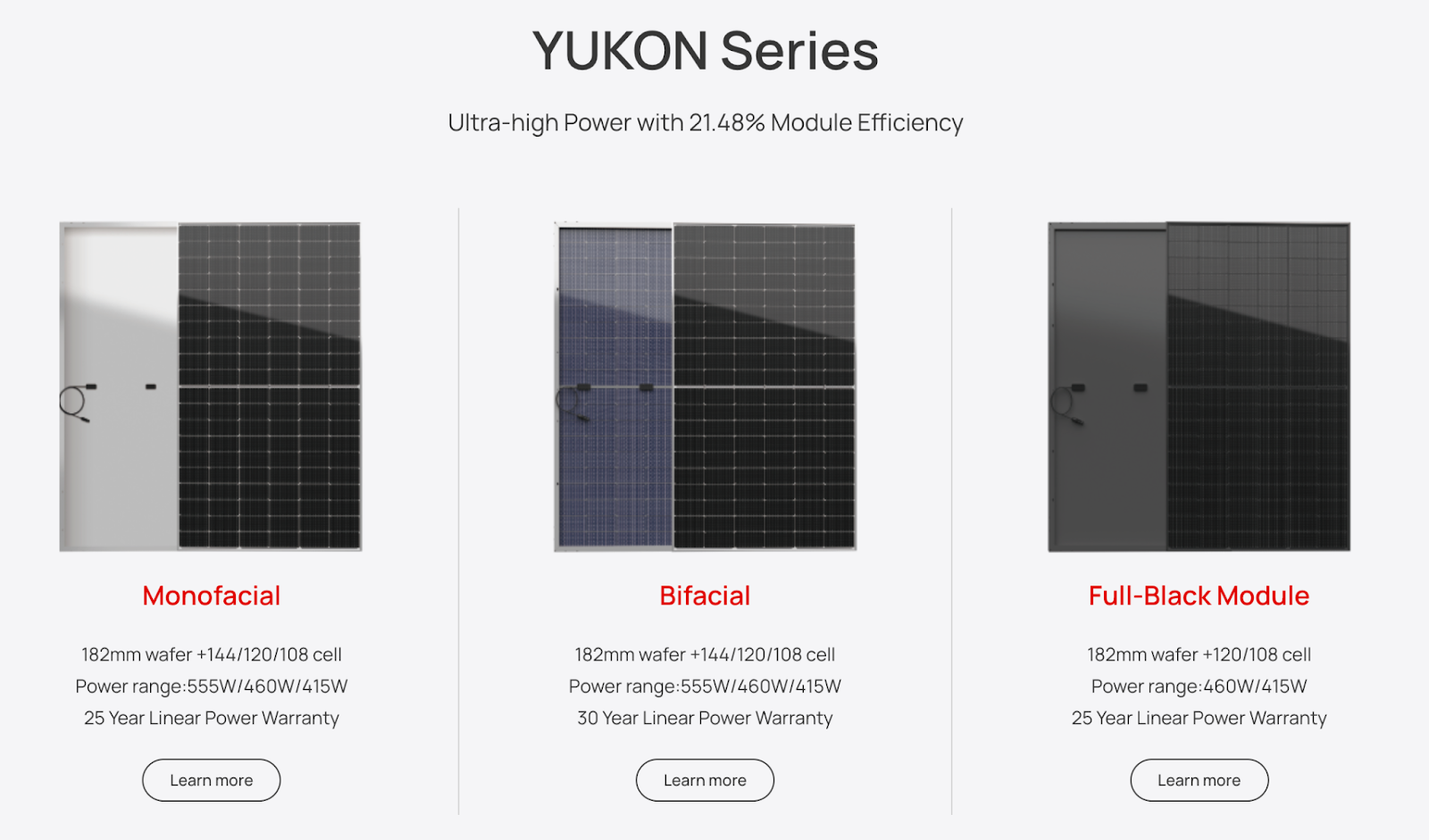 YUKON Series Spec Sheet