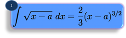 integration formula