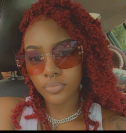 Red Faux Locs 