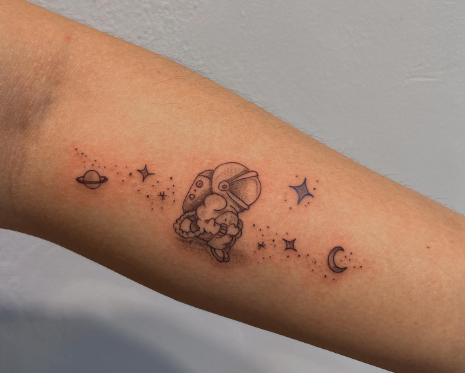 Little Astronaut Tattoo