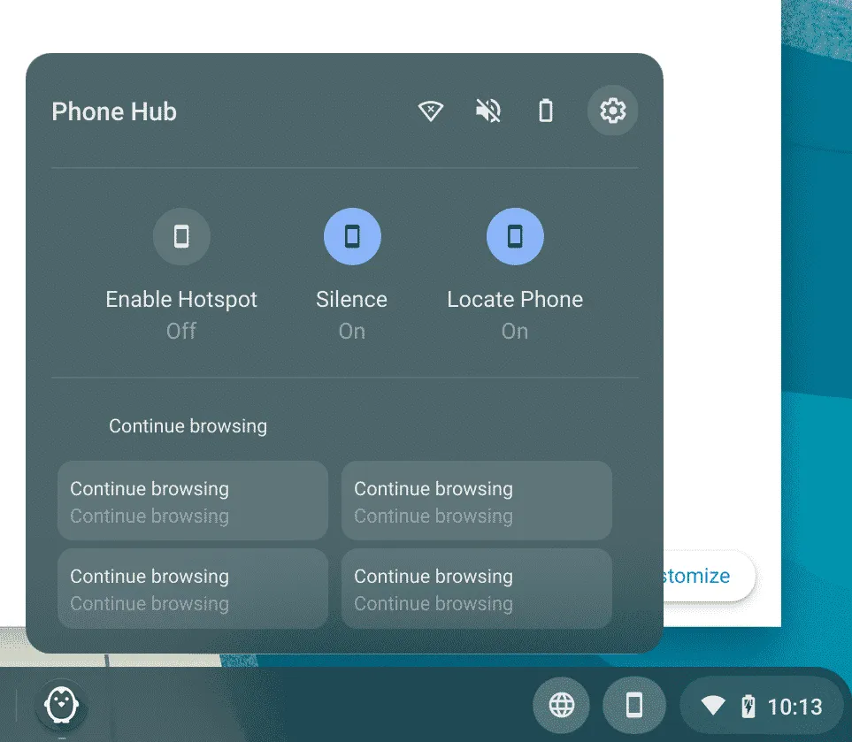 Phone Hub va afficher les applications Android utilisées récemment sur son smartphone