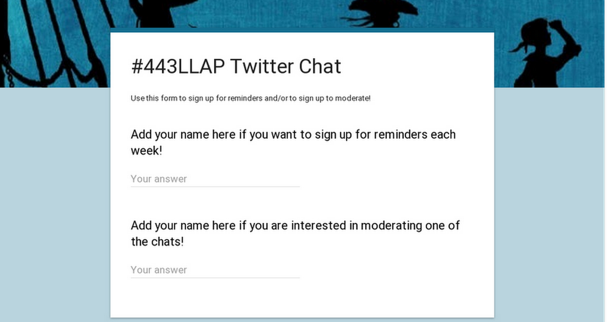 #443LLAP Twitter Chat