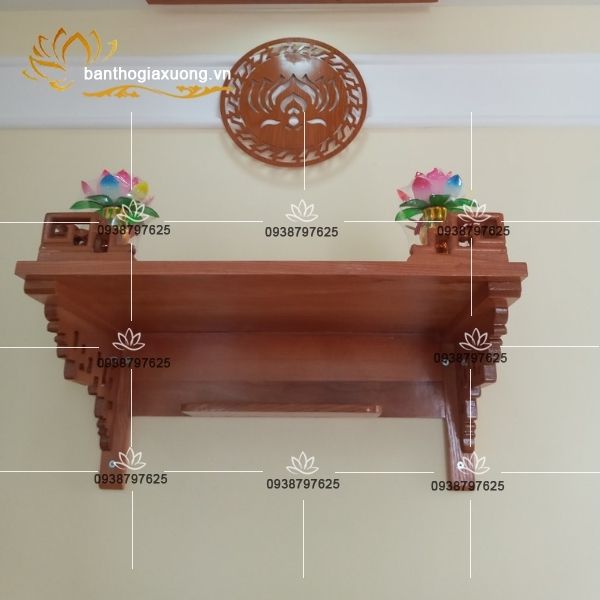 Thiết kế mẫu bàn thờ treo tường đẹp cho căn hộ giá tốt
