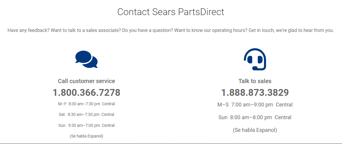 Sears Store Customer Service