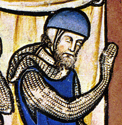 Joshua, fragment of illustration from Maciejowski Bible