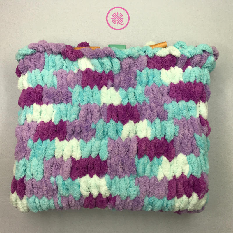 Finger Knit Planner Pouch finished