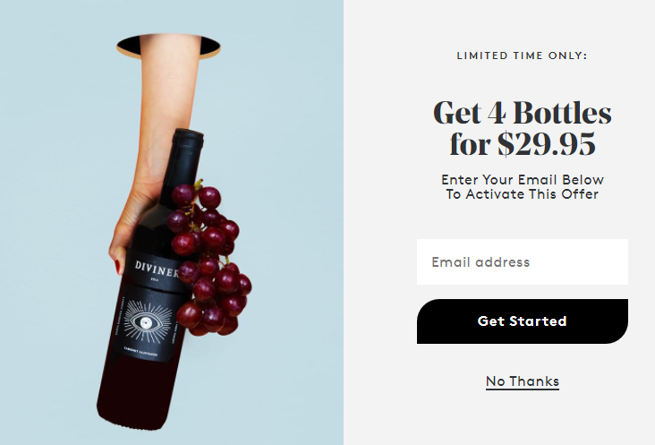 Winc Landing Page