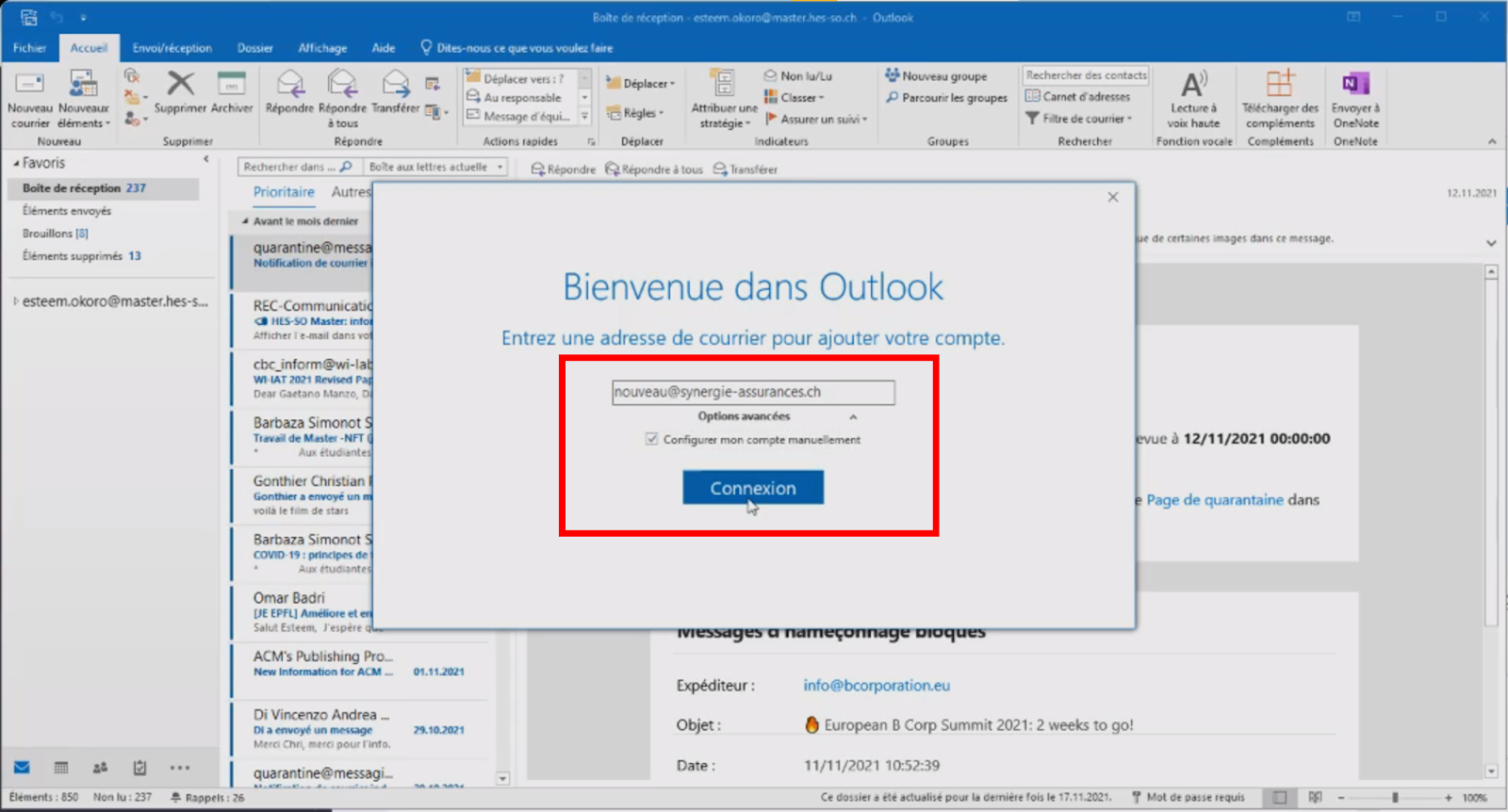 Comment ajouter un compte de messagerie à Microsoft Outlook sur Windows - image GeekWorkers - 5