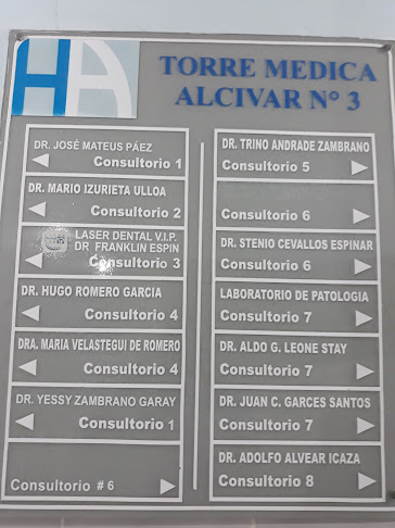 Torre Medica Alcivar N° 3, Consultorio, Chimborazo 3310, Guayaquil 090109, Ecuador