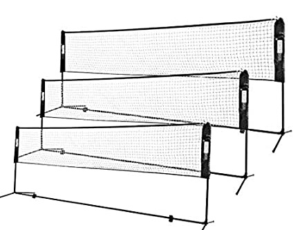 VIVOHOME Portable Height Adjustable Outdoor Badminton Net 