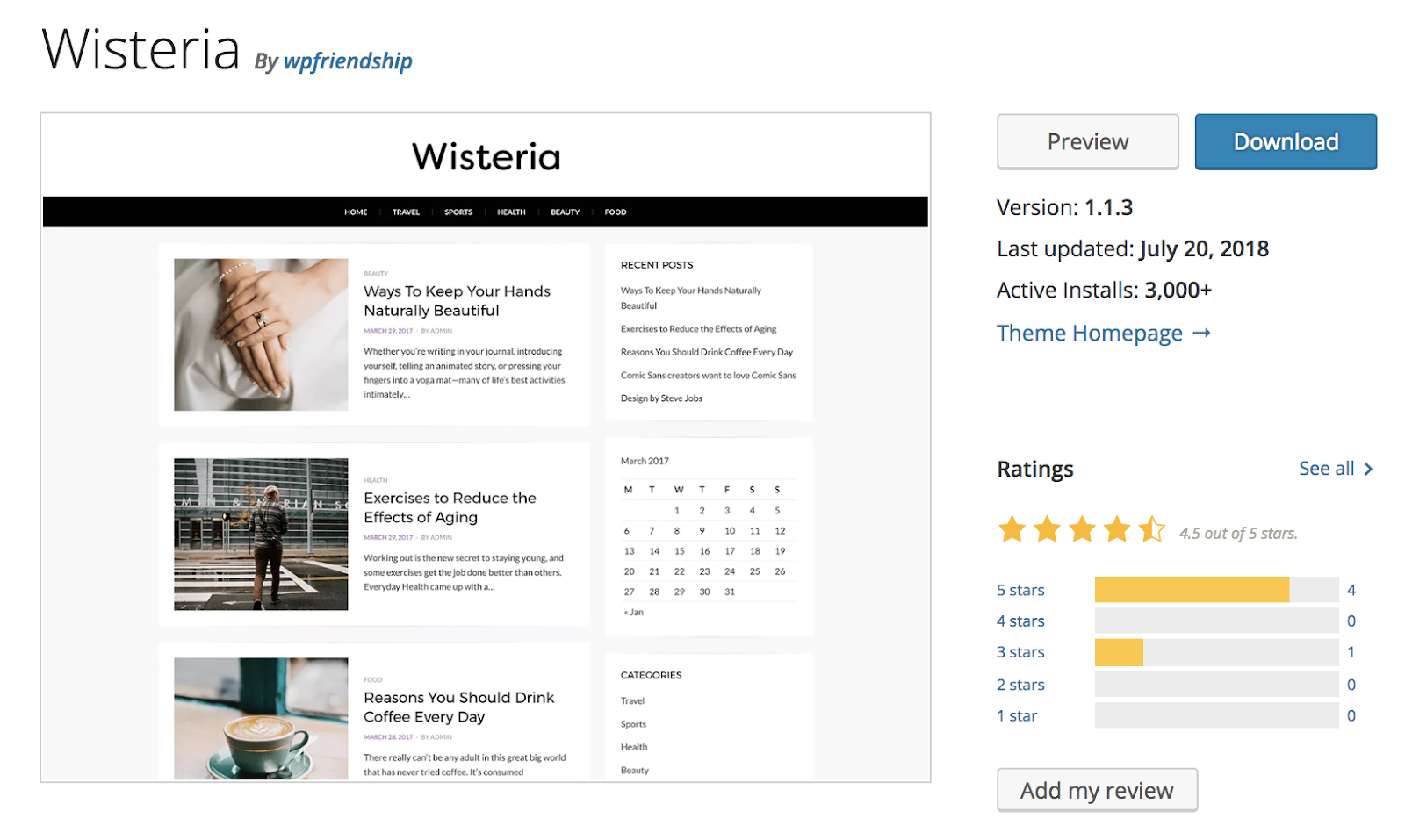 wisteria-wordpress-theme