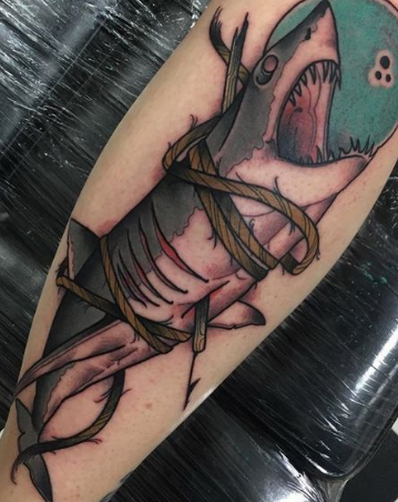 Tie A Shark For Kill Fantastic Tattoo Better Shark Week