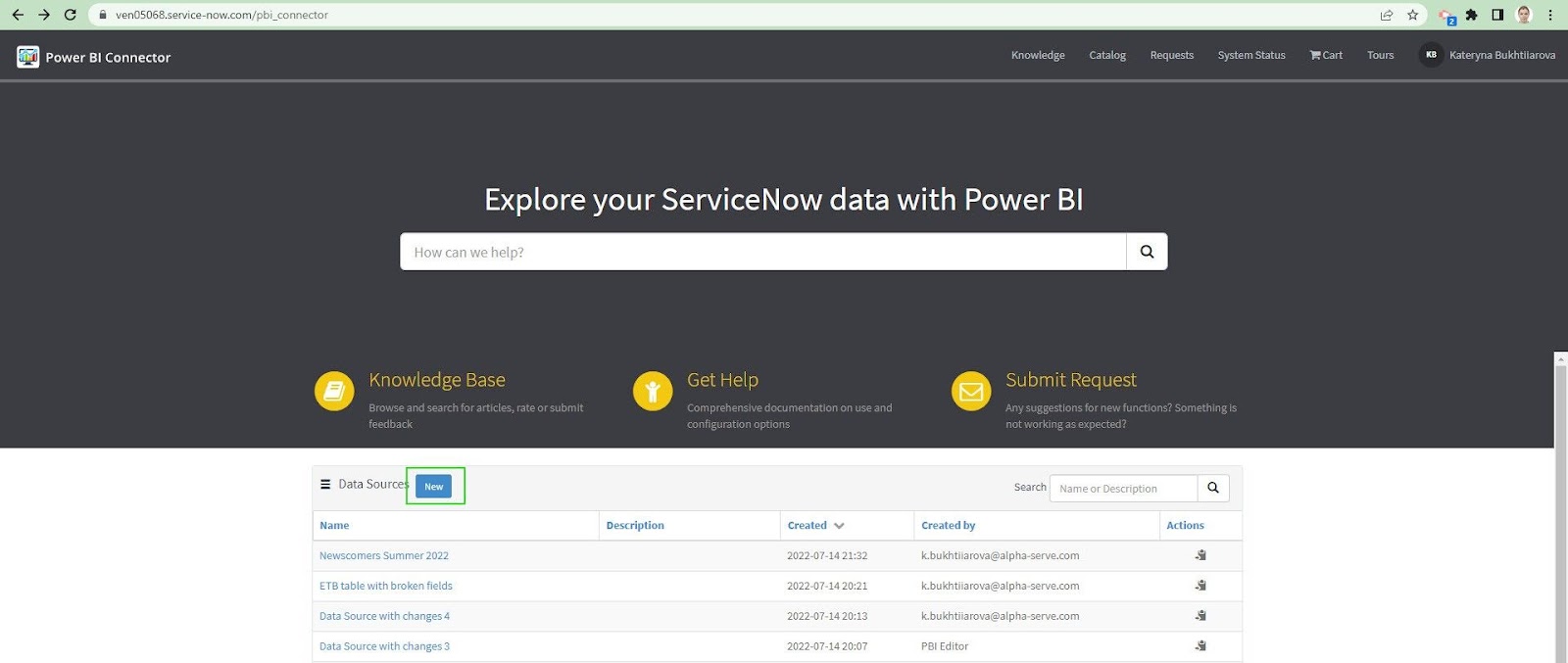 servicenow power bi integration 