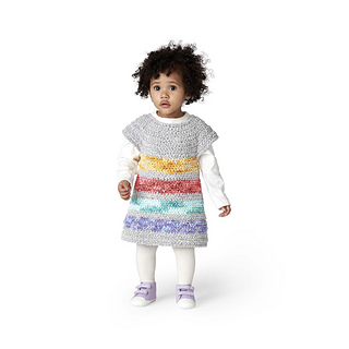 little girl wearing a crocheted toddler dress