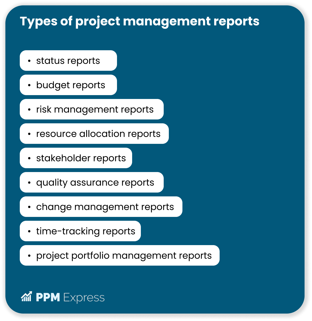 Types of project reports