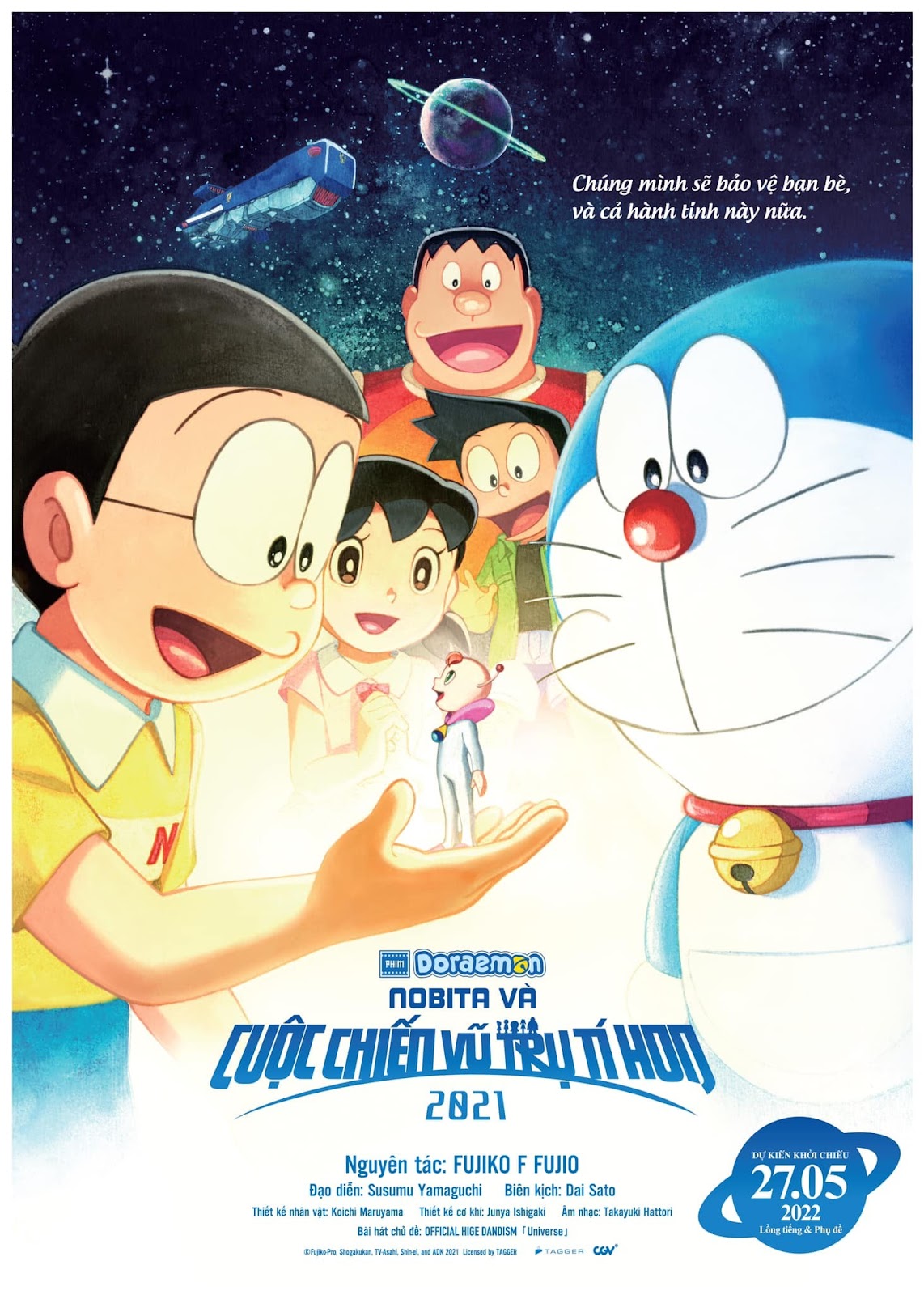 Poster phim Doraemon Và Cuộc Chiến Vũ Trụ Tí Hon