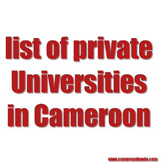 List of Private Universities in Cameroon