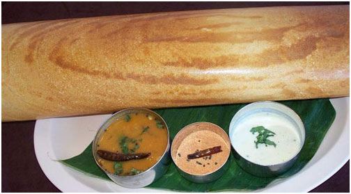 Món dosa của Ấn Độ