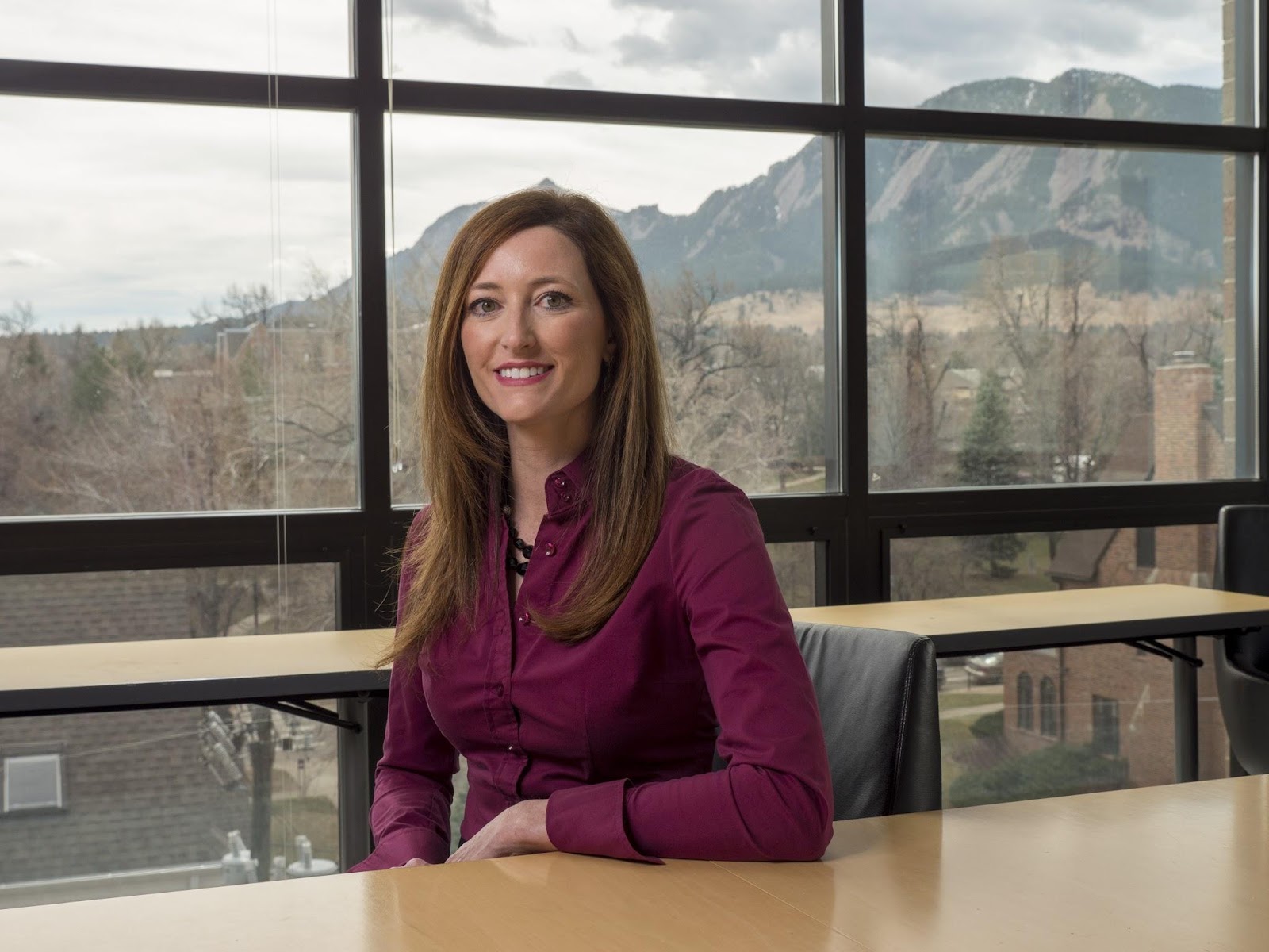 CU Boulder sociology professor Lori Peek and new director of the Natural Hazards Research Center. (Photo by Glenn Asakawa/University of Colorado)