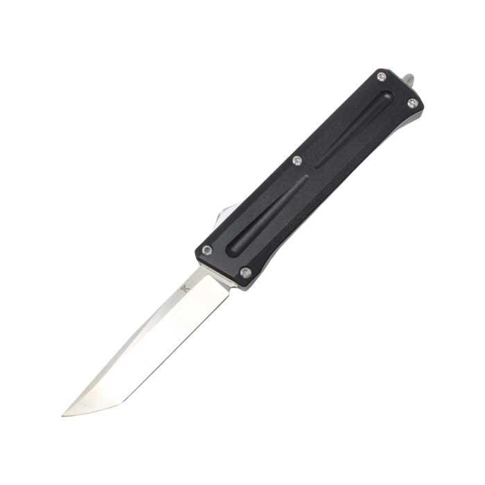A knife with a black handle

Description automatically generated with medium confidence