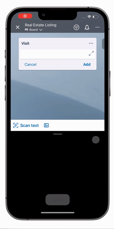 GIF of Trello mobile app feature