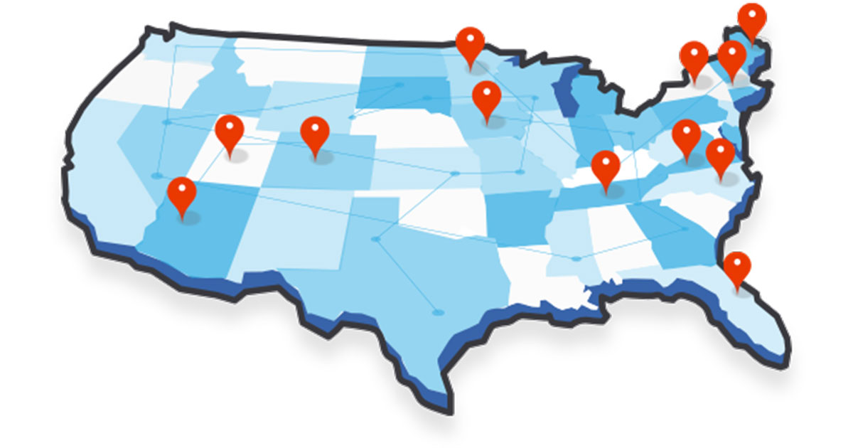 Zogics employees span 12 states across the country