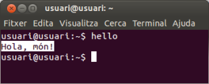 Hello en Ubuntu.