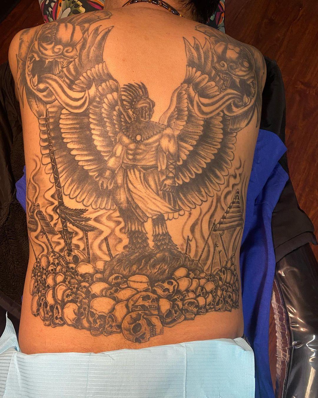 Eagle tattoos for back