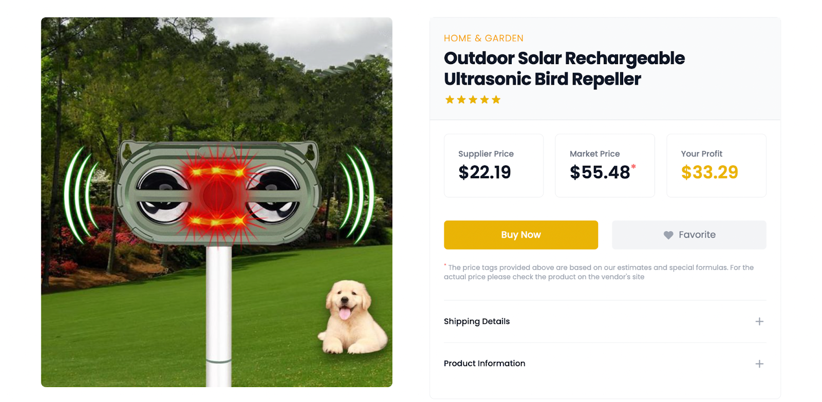 Solar Bird Repeller