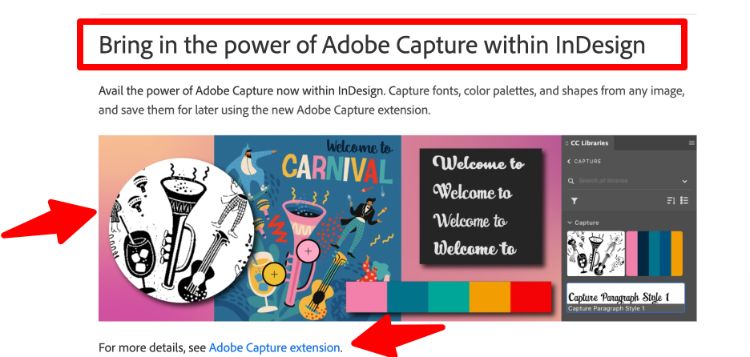 Adobe InDesign features