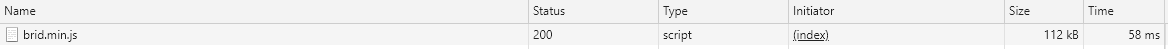 brid.min.js loading time screenshot