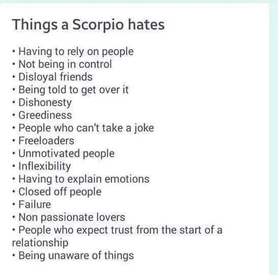 Why do people hate scorpios