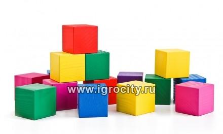 Цветные деревянные кубики Томик, 20 шт., арт.2323