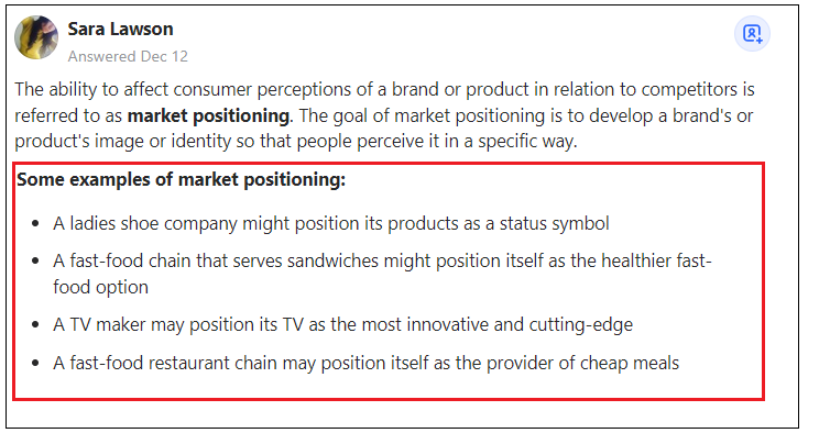 target market positioning automobile industry types of positioning strategies