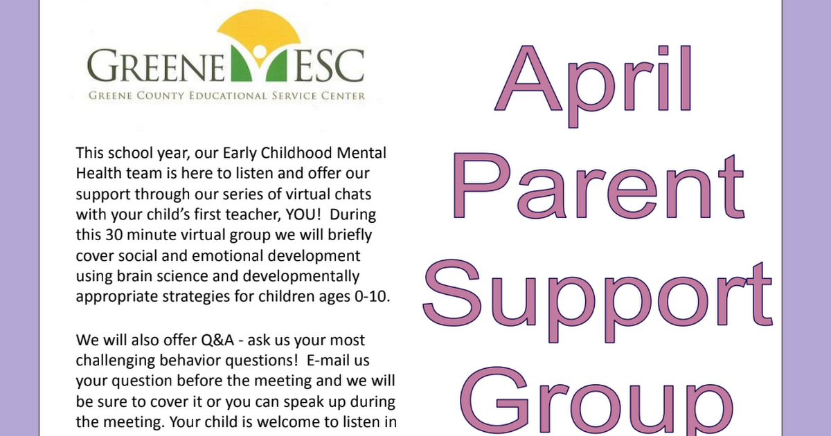 Parent Support Group April.pdf