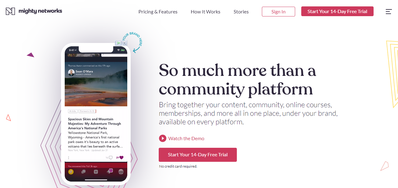 Mighty Networks community app